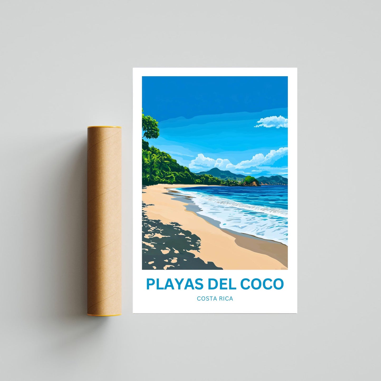 Playas del Coco Travel Poster  - Costa Rica