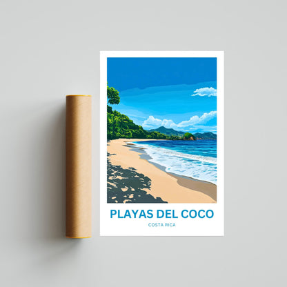 Playas del Coco Travel Poster  - Costa Rica