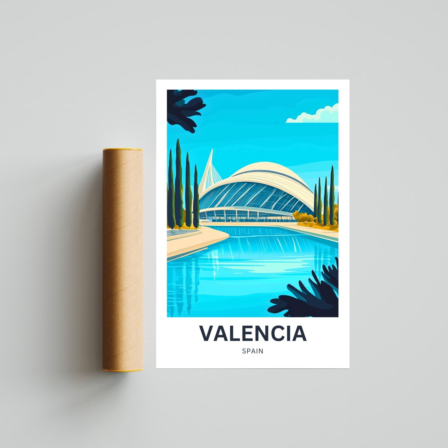 Valencia Travel Poster- The Science Park