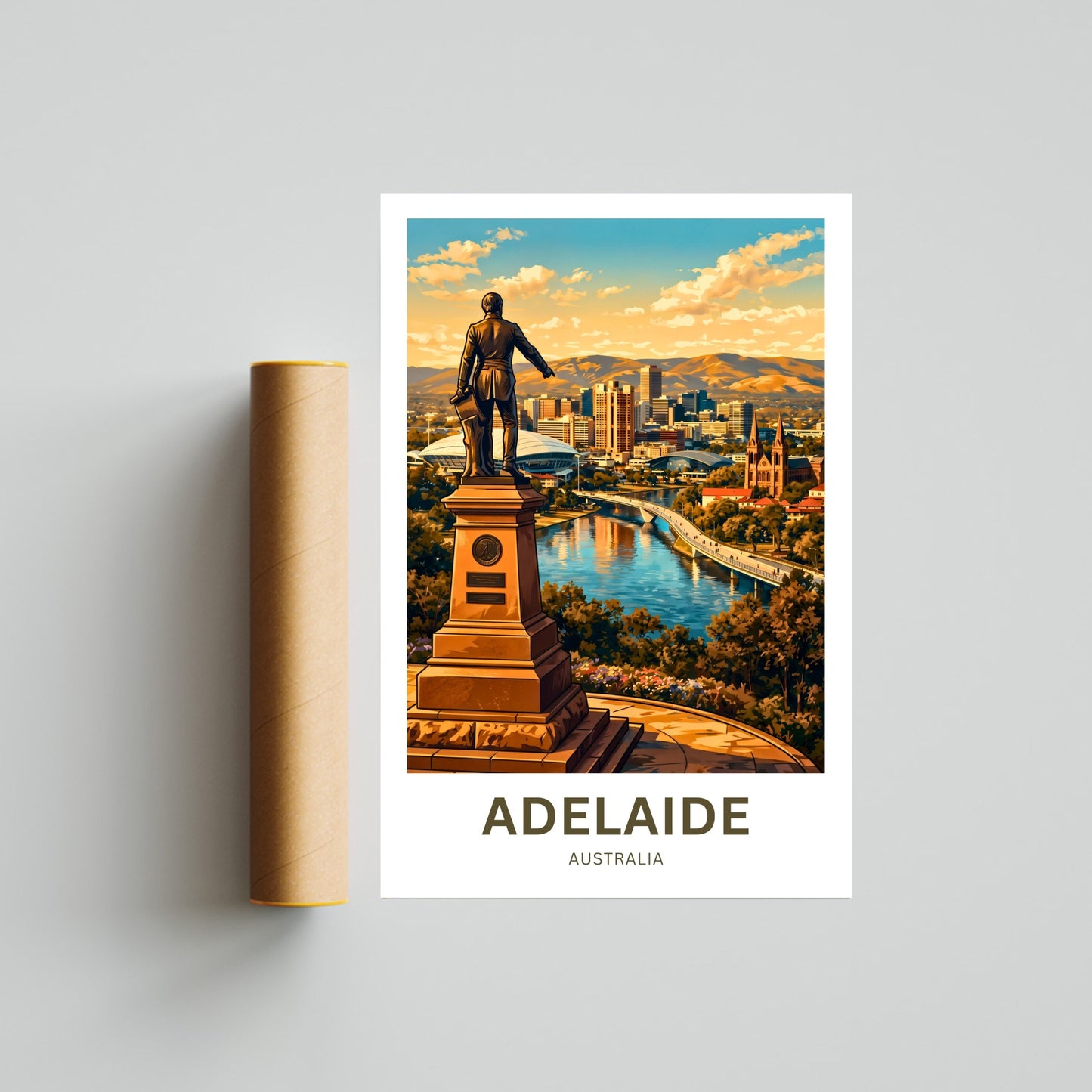 Adelaide Travel Print - Heart of South Australia