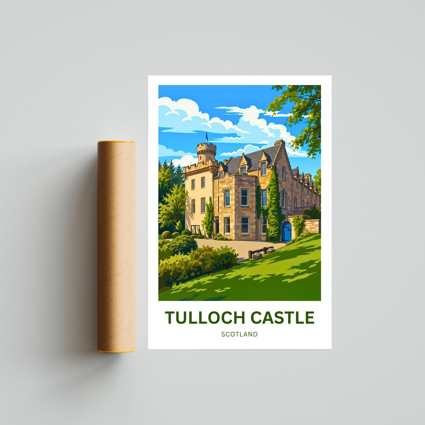 Tulloch Castle Travel Poster - Dingwall