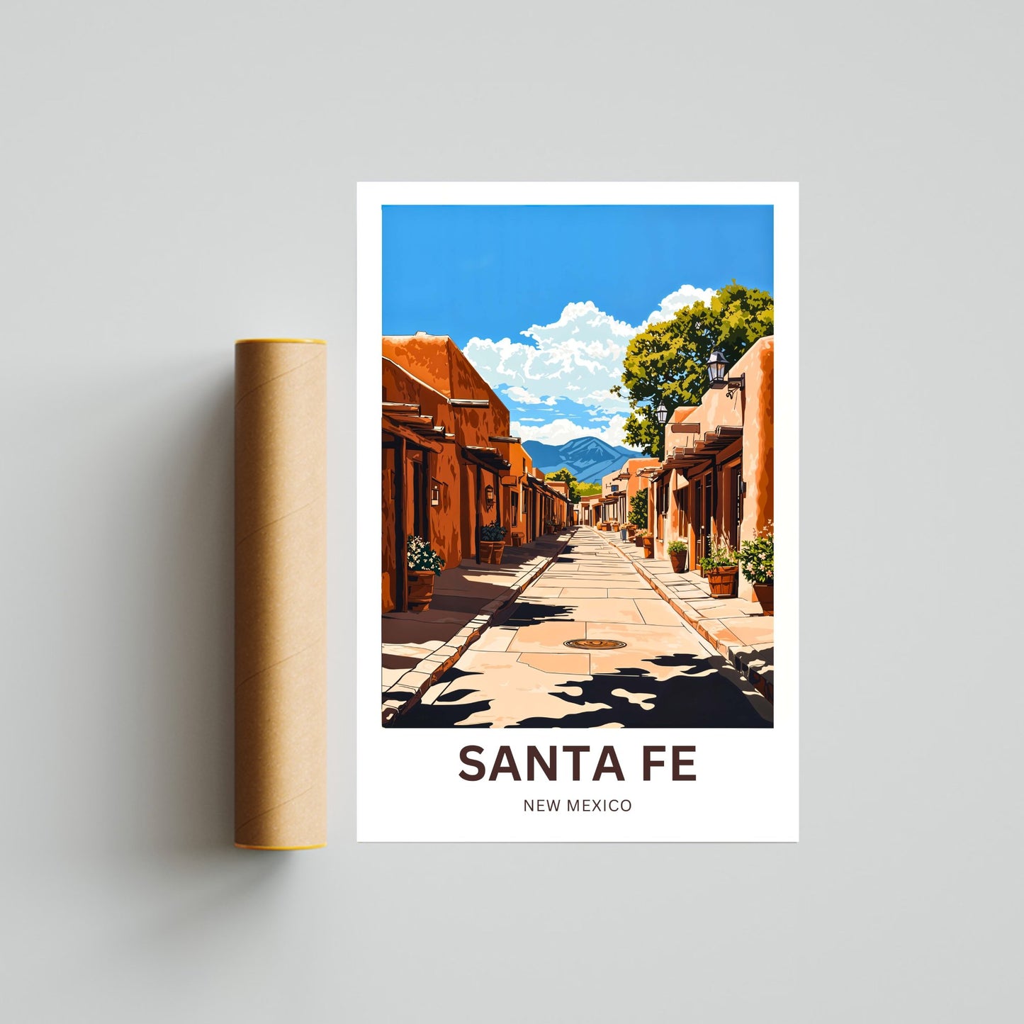 Santa Fe Travel Poster