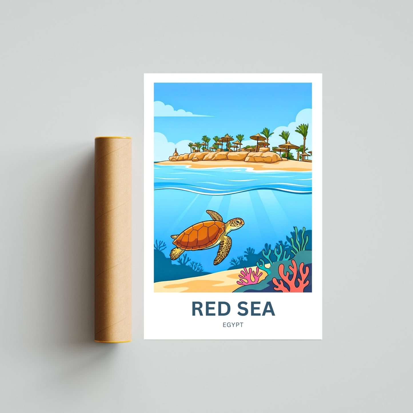 Red Sea Travel Poster - Egypt