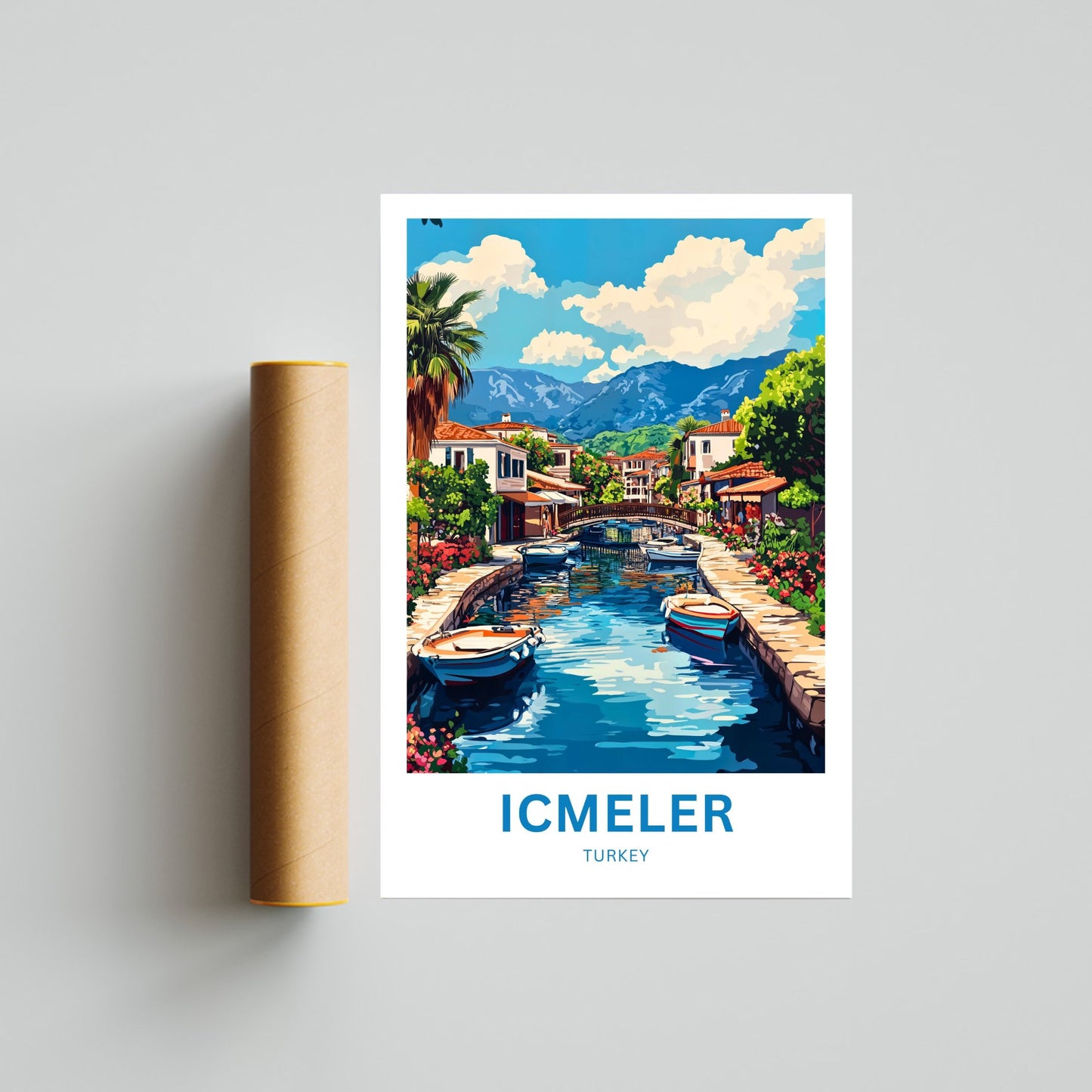 Içmeler Travel Poster- Marmaris Turkey