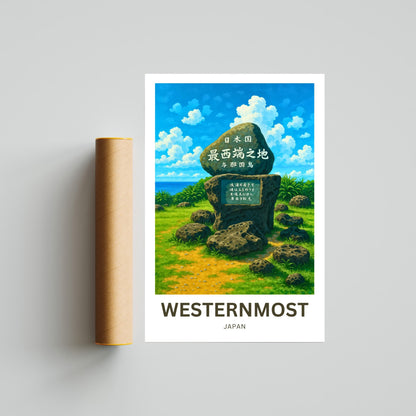Yonaguni Travel Poster - Westernmost