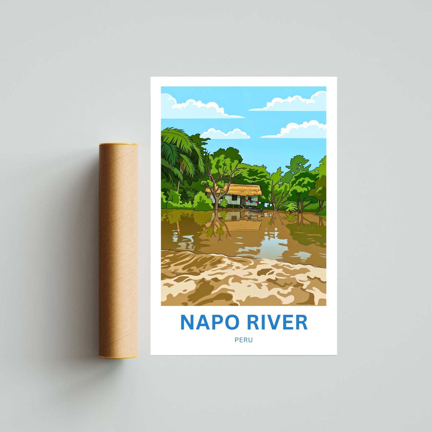 Napo River Travel Poster - River Views