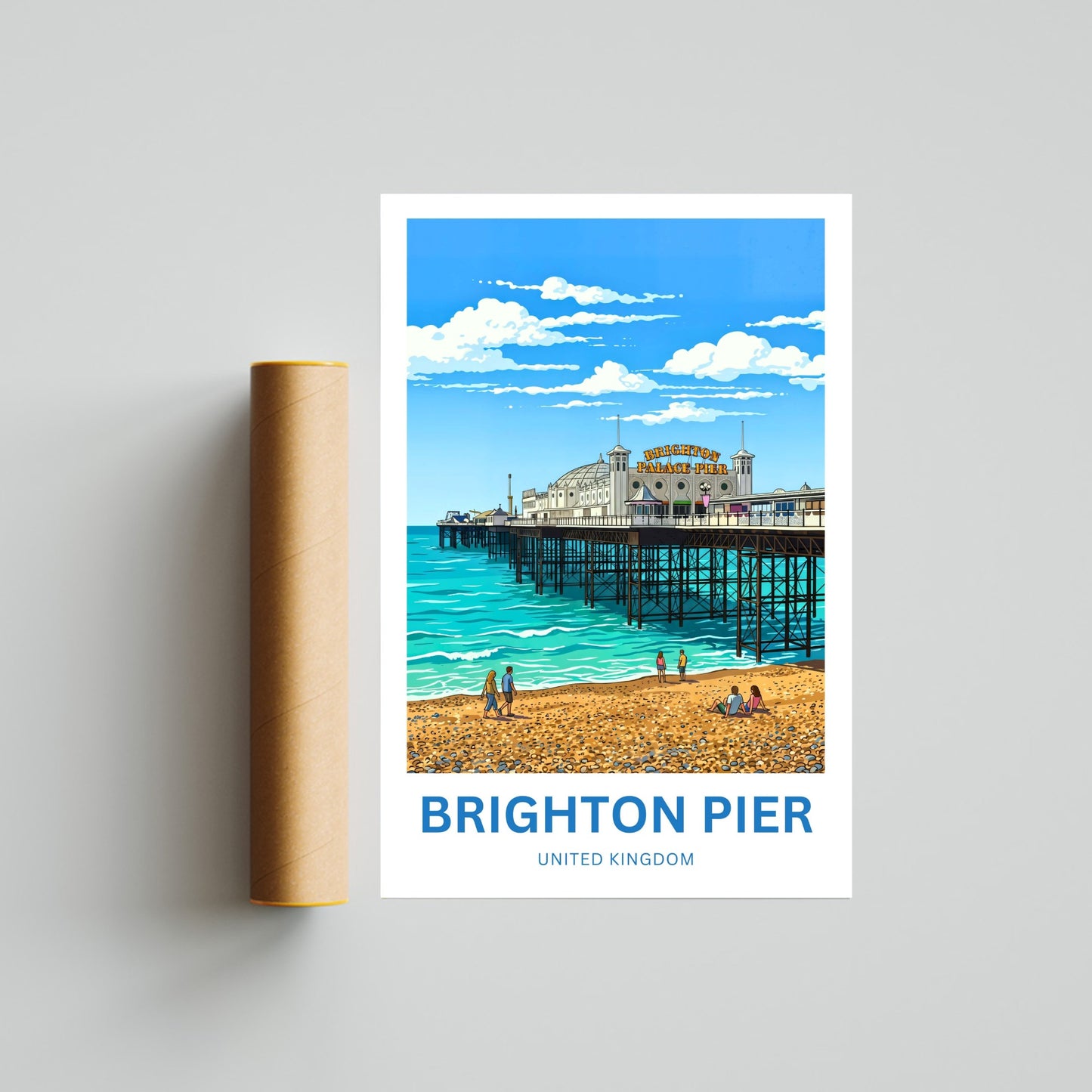 Brighton Pier Travel Poster