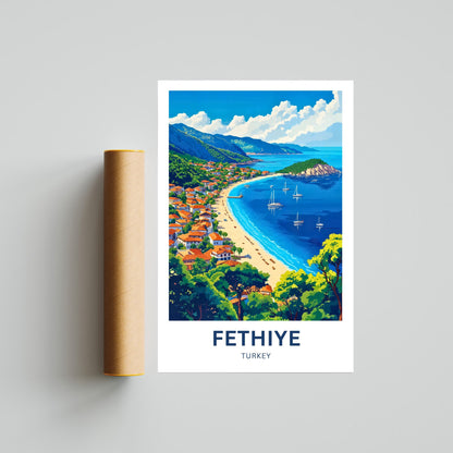Fethiye Travel Poster