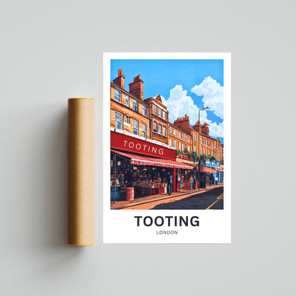 Tooting Travel Poster - South London Street