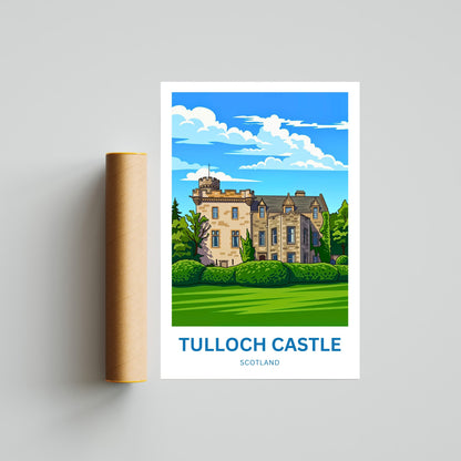 Tulloch Castle Travel Poster - Highlands