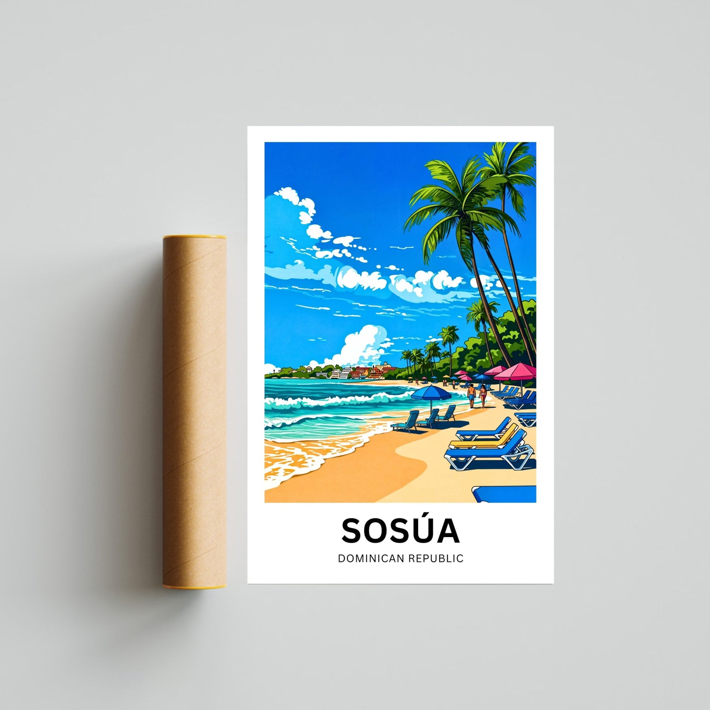 Sosúa Travel Poster- Beach Life
