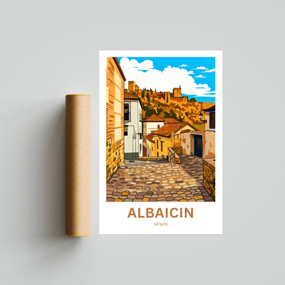 Albaicín Travel Poster - Spain