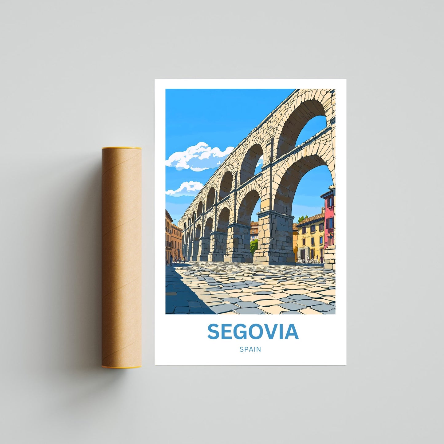 Segovia Travel Poster - City of Stone and Story
