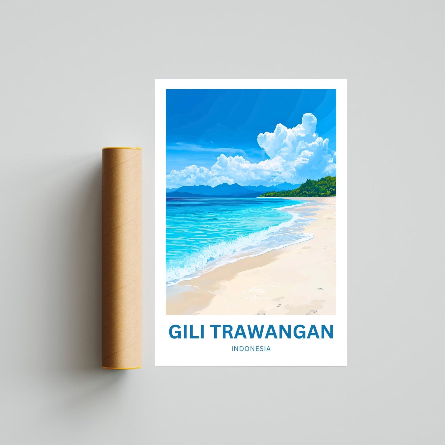 Gili Trawangan Travel Poster- Indonesia