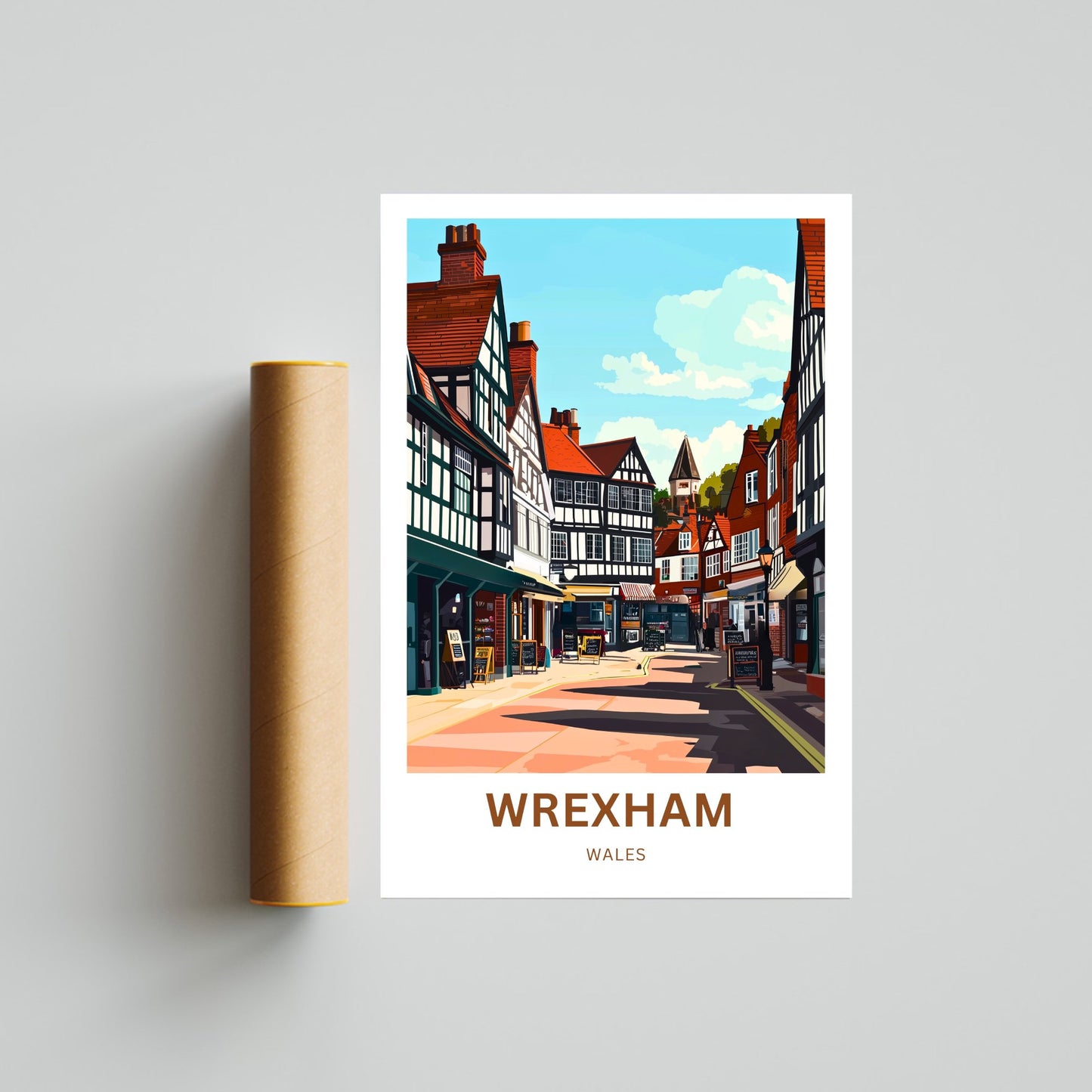 Wrexham Travel Poster