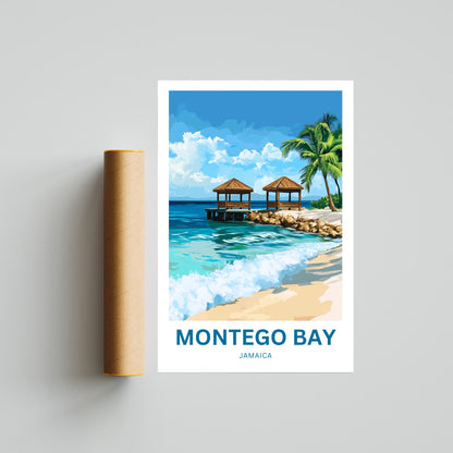 Montego Bay Travel Poster - Bay Horizon – Blue Beyond