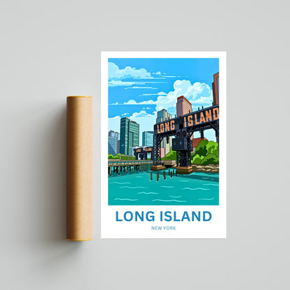 Long Island Travel Poster -  New York City