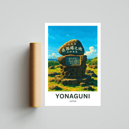 Yonaguni Travel Poster - Japan’s Westernmost Wonder