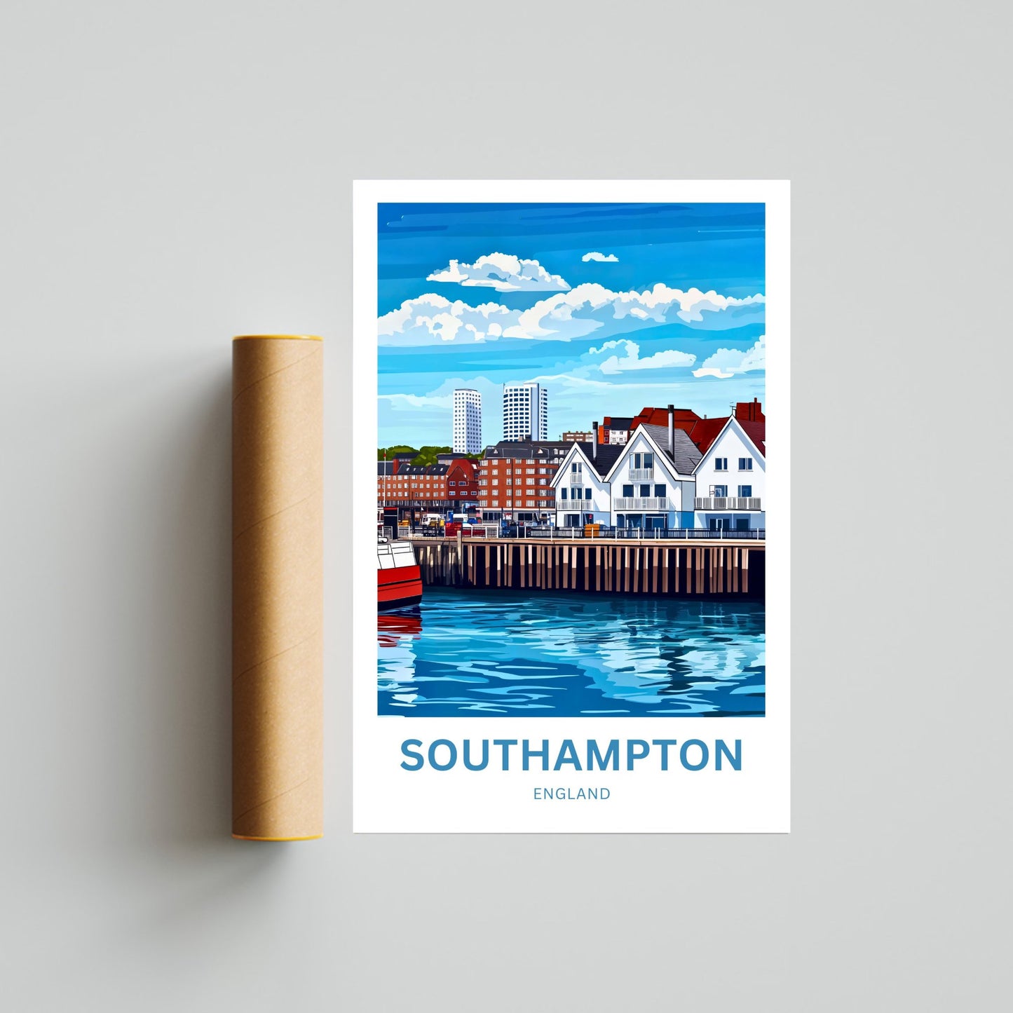 Southampton Travel Poster- Gateway to the Sea England