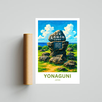 Yonaguni Travel Poster - Japan