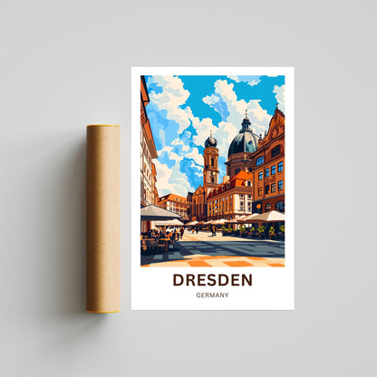 Dresden Travel Poster