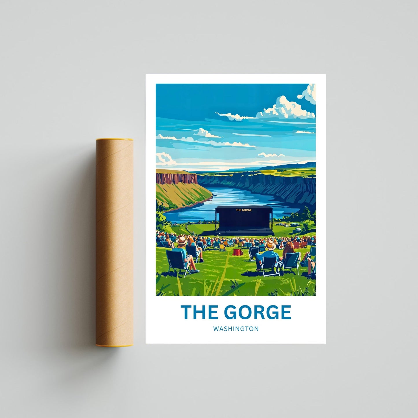 The Gorge Travel Poster- The Sound of the Gorge