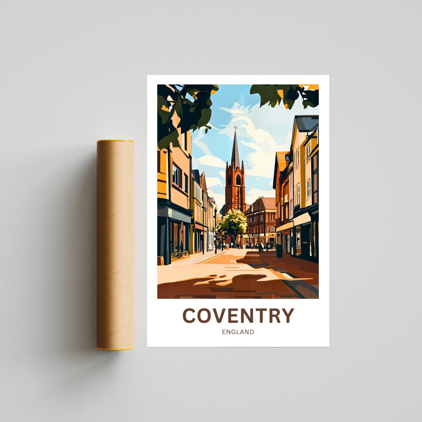 Coventry Travel Poster- Mesmerizing Street View