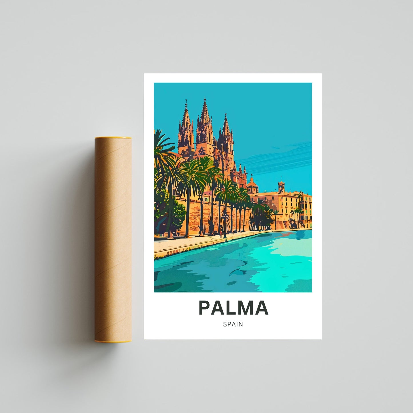 Palma Travel Poster - Mallorca, Spain