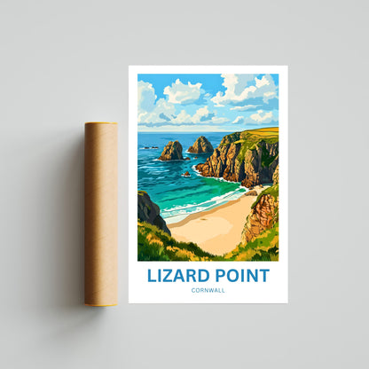 Lizard Point Travel Poster - Breathtaking Shores