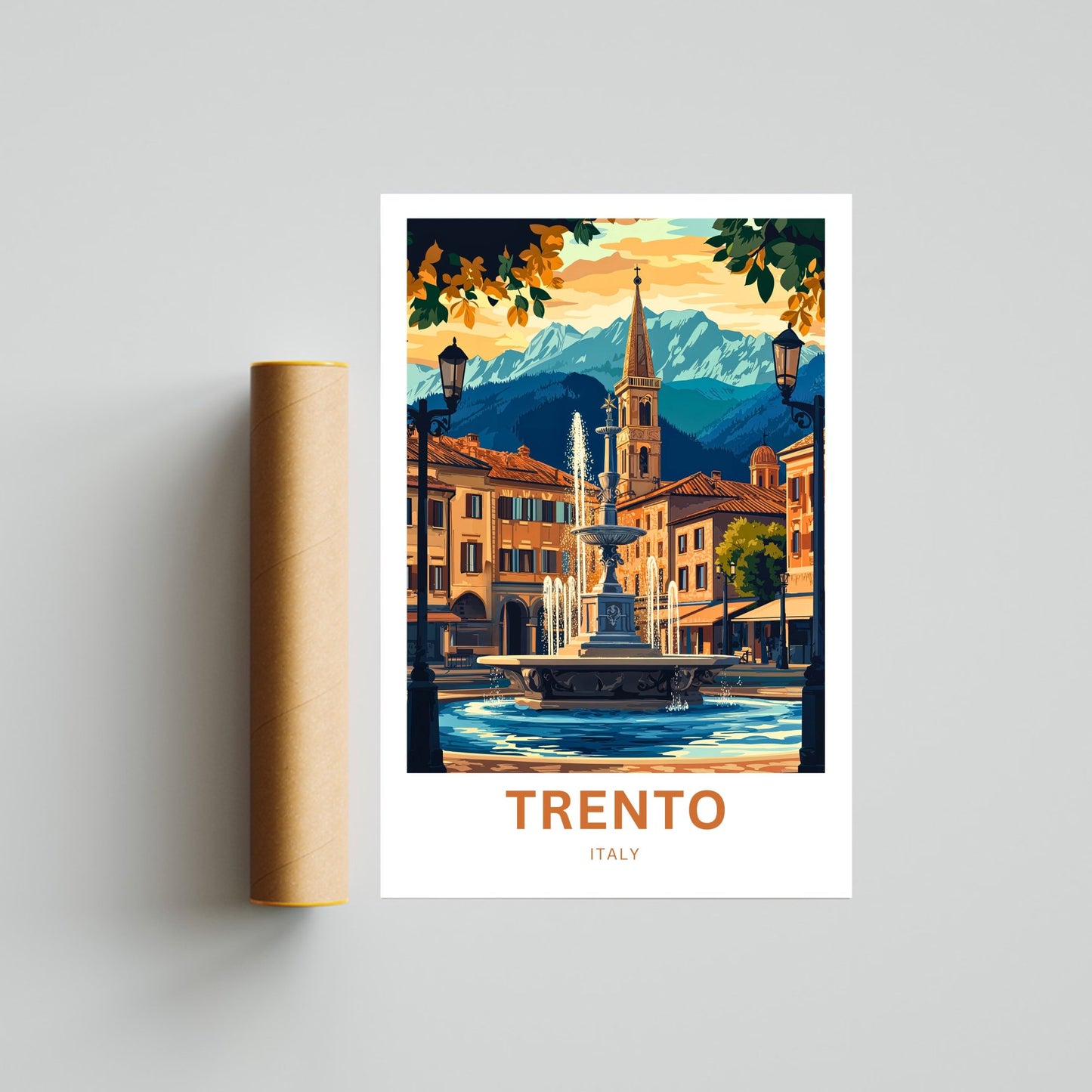 Trento Travel Poster