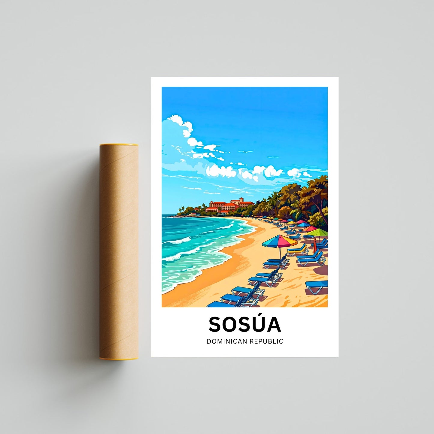 Sosúa Travel Poster - Island Getaway