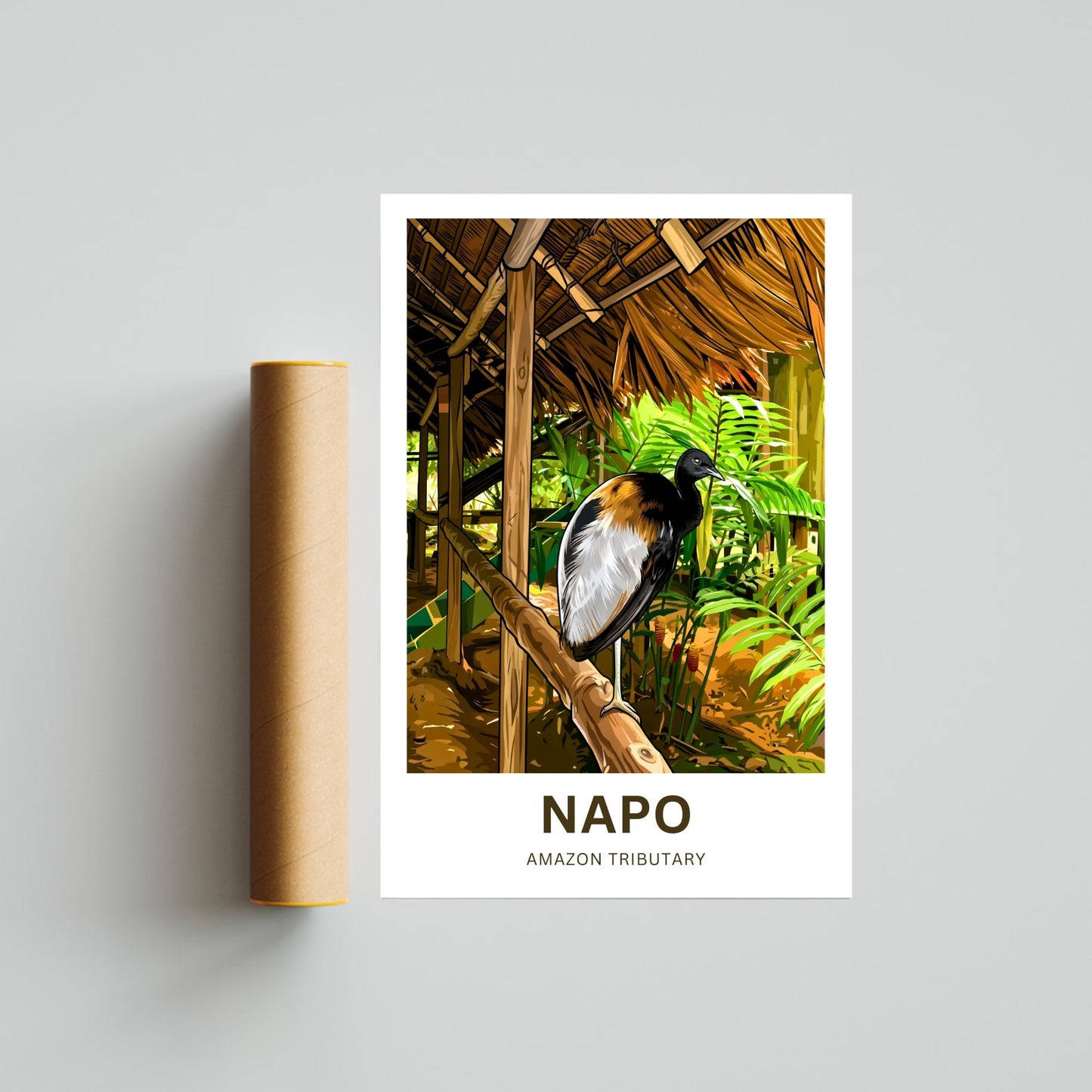 Napo River Travel Poster - Amazon Tributary Discovery