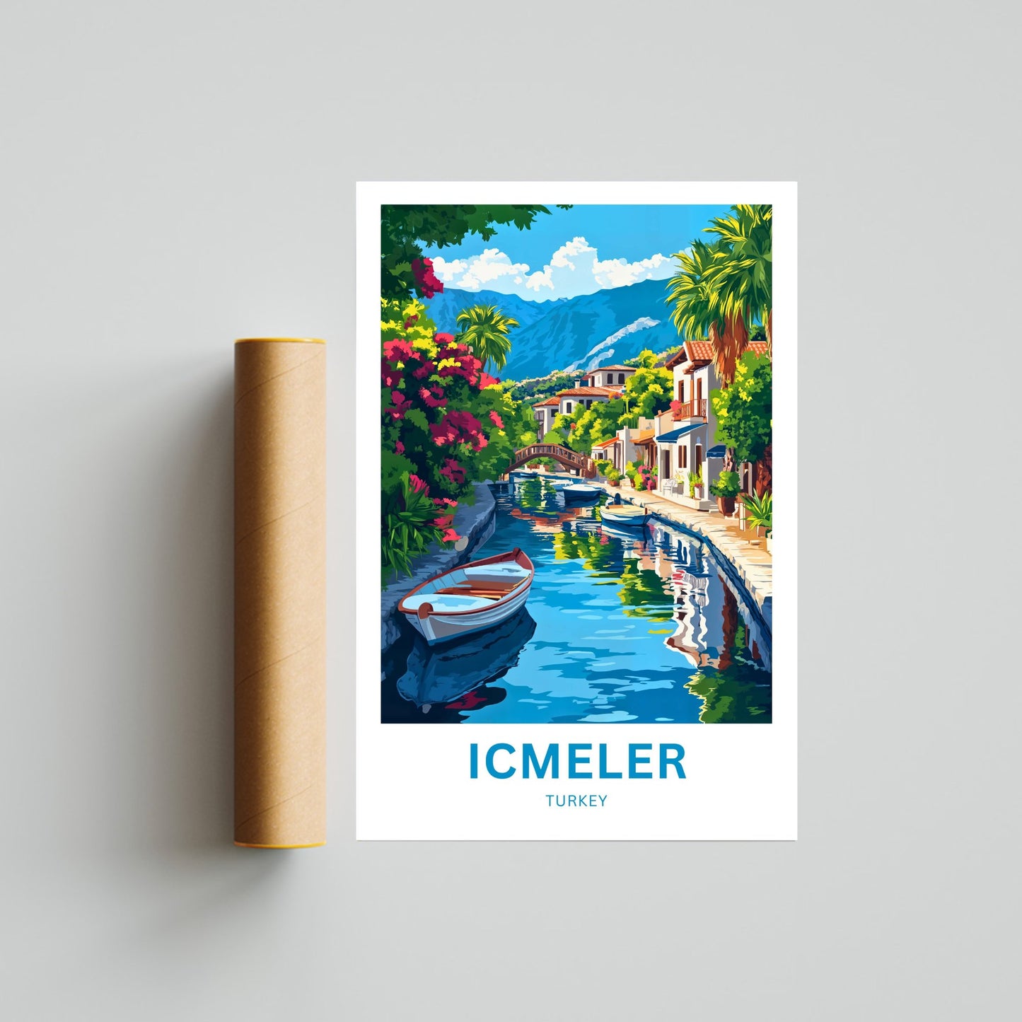 Içmeler Travel Poster- Mesmerizing Relaxing Beach