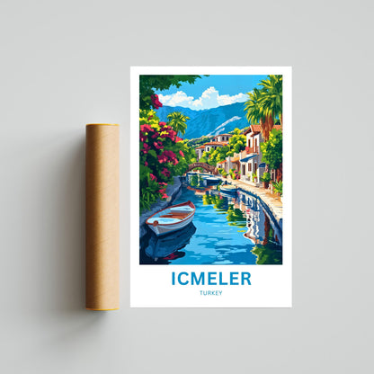 Içmeler Travel Poster- Mesmerizing Relaxing Beach