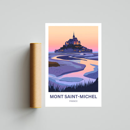Mont Saint-Michel Travel Poster