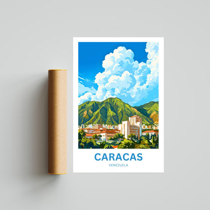 Caracas Travel Poster - Venezuela