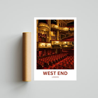 West End Travel Poster - Theatre