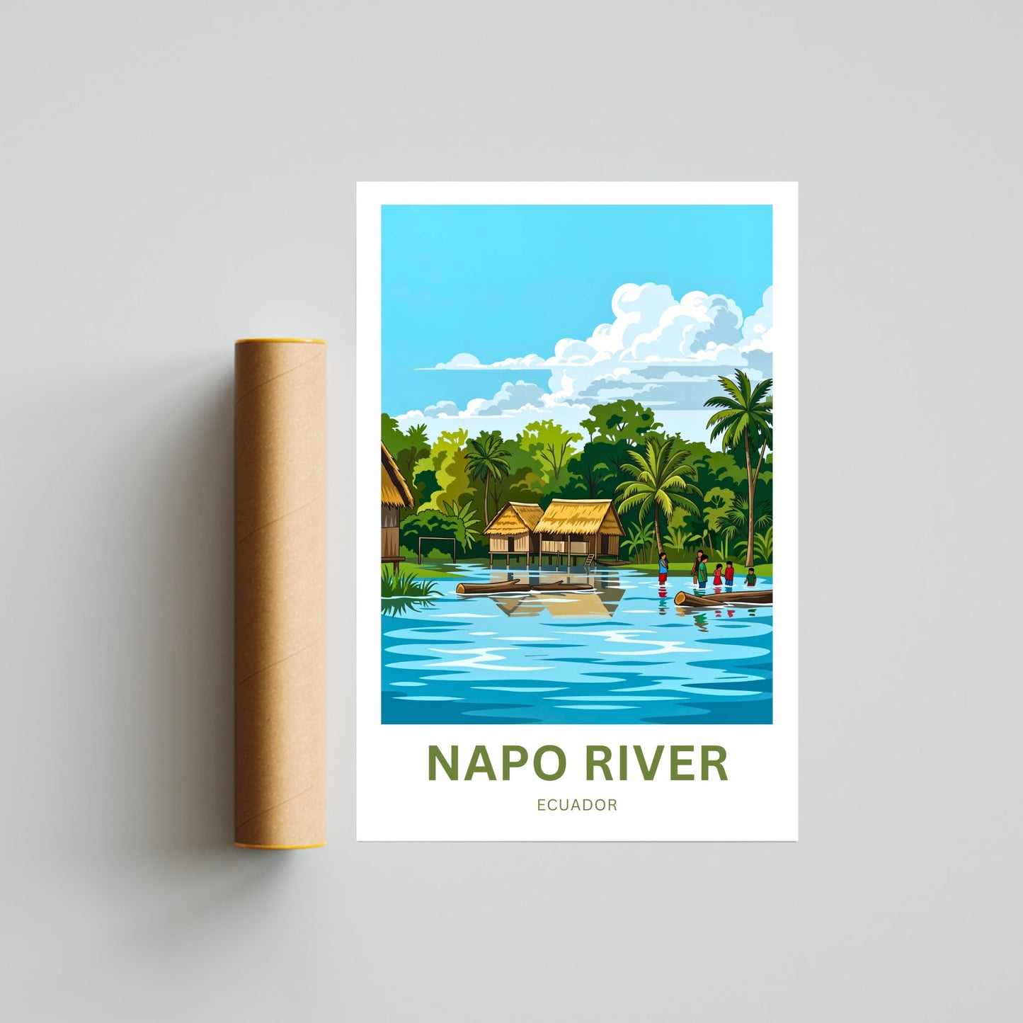 Napo River Travel Poster - Wilderness