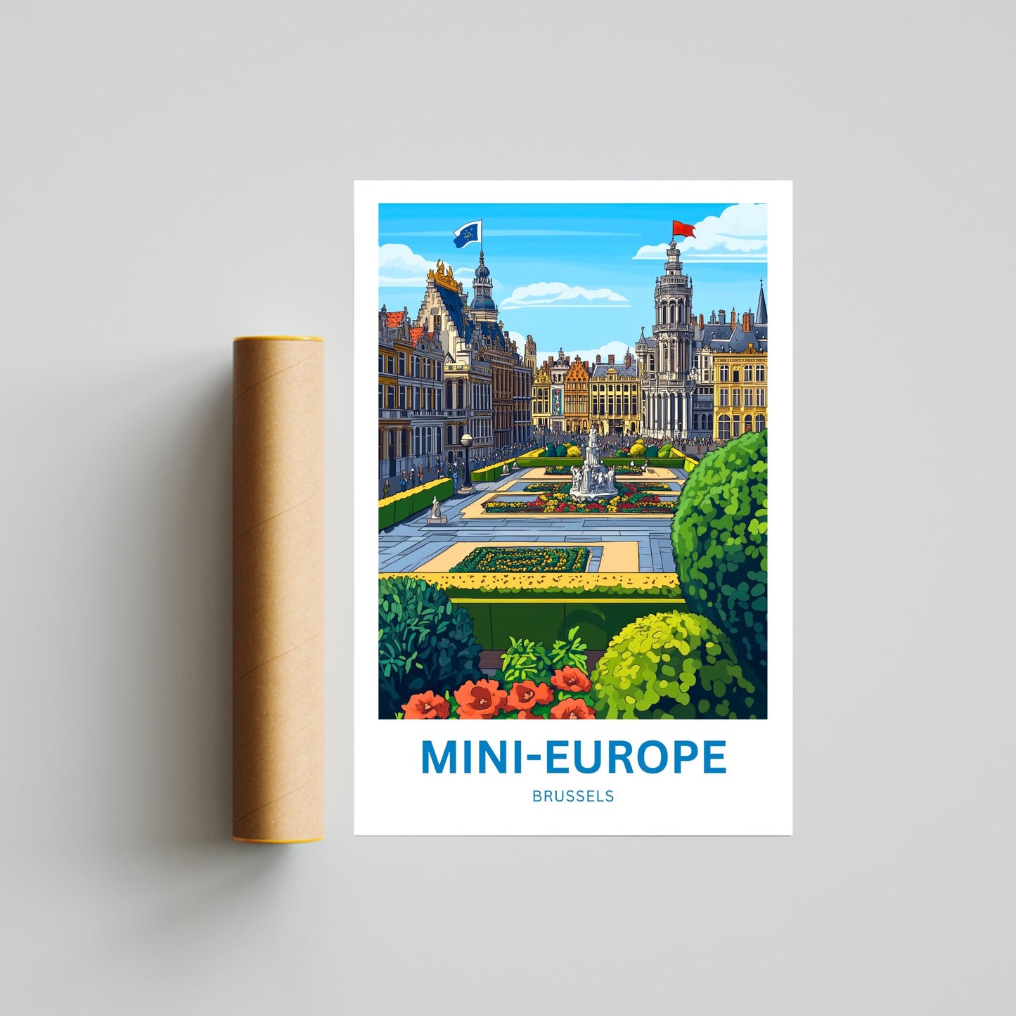 Mini-Europe Travel Poster- Where Landmarks Come to Life