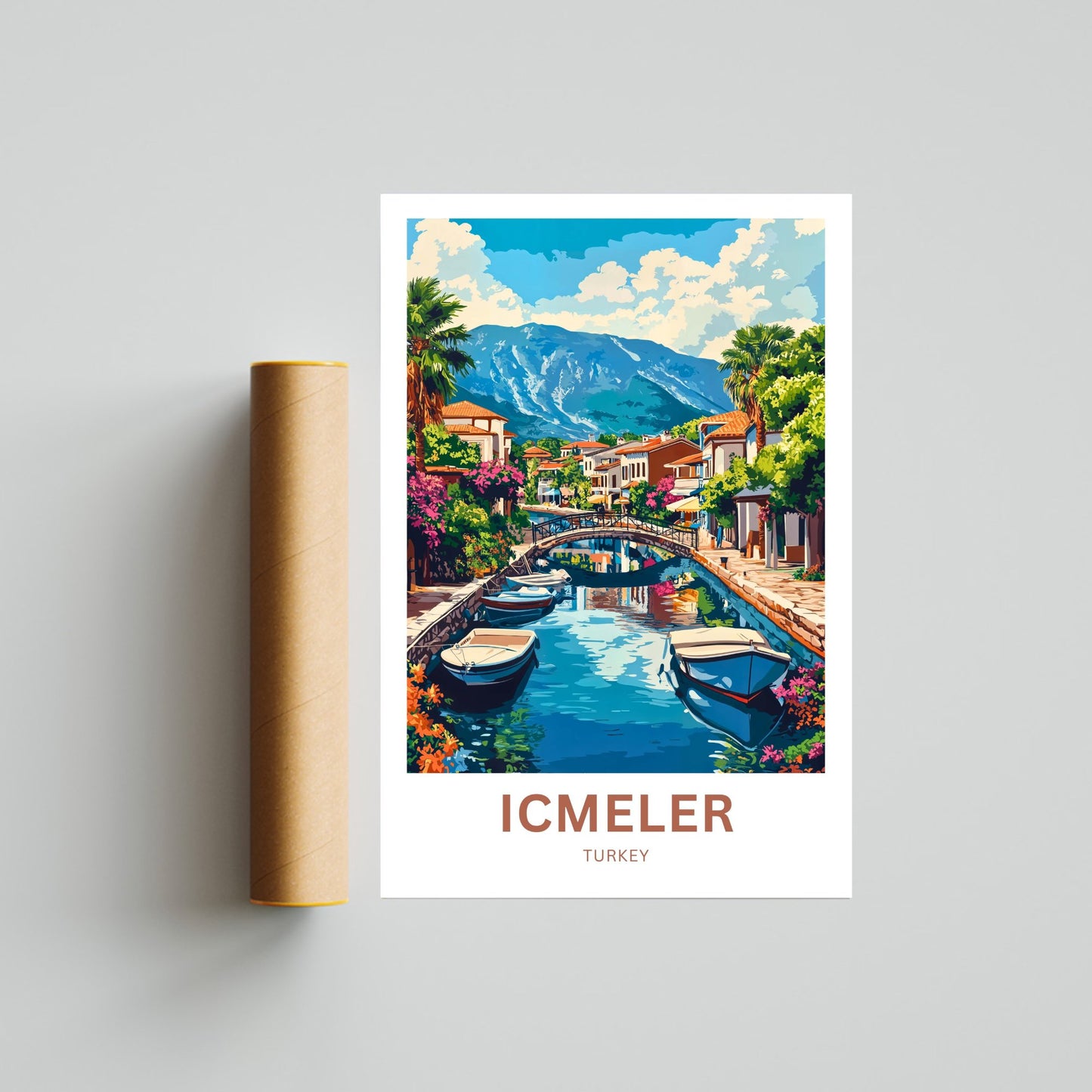 Içmeler Travel Poster- Turkey