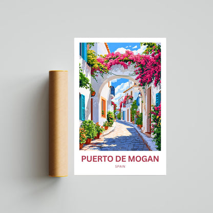 Puerto de Mogán Travel Poster - Captivating Street View