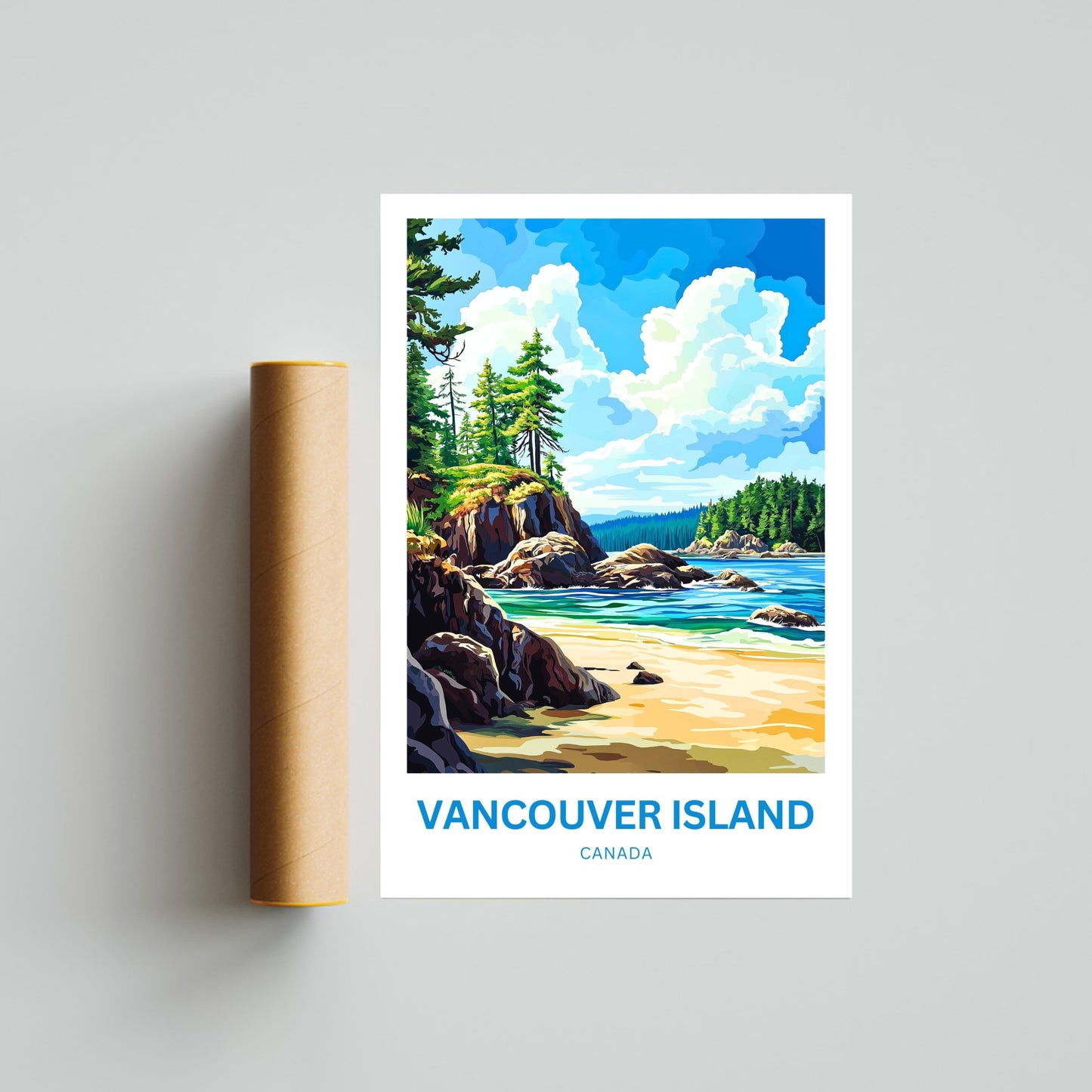 Vancouver Island Travel Poster - Wild Beauty Unfolded