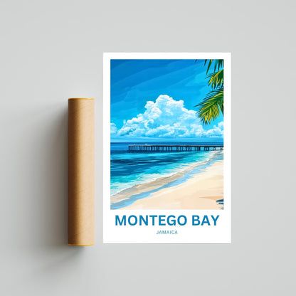 Montego Bay Travel Poster - Escape to the Caribbean