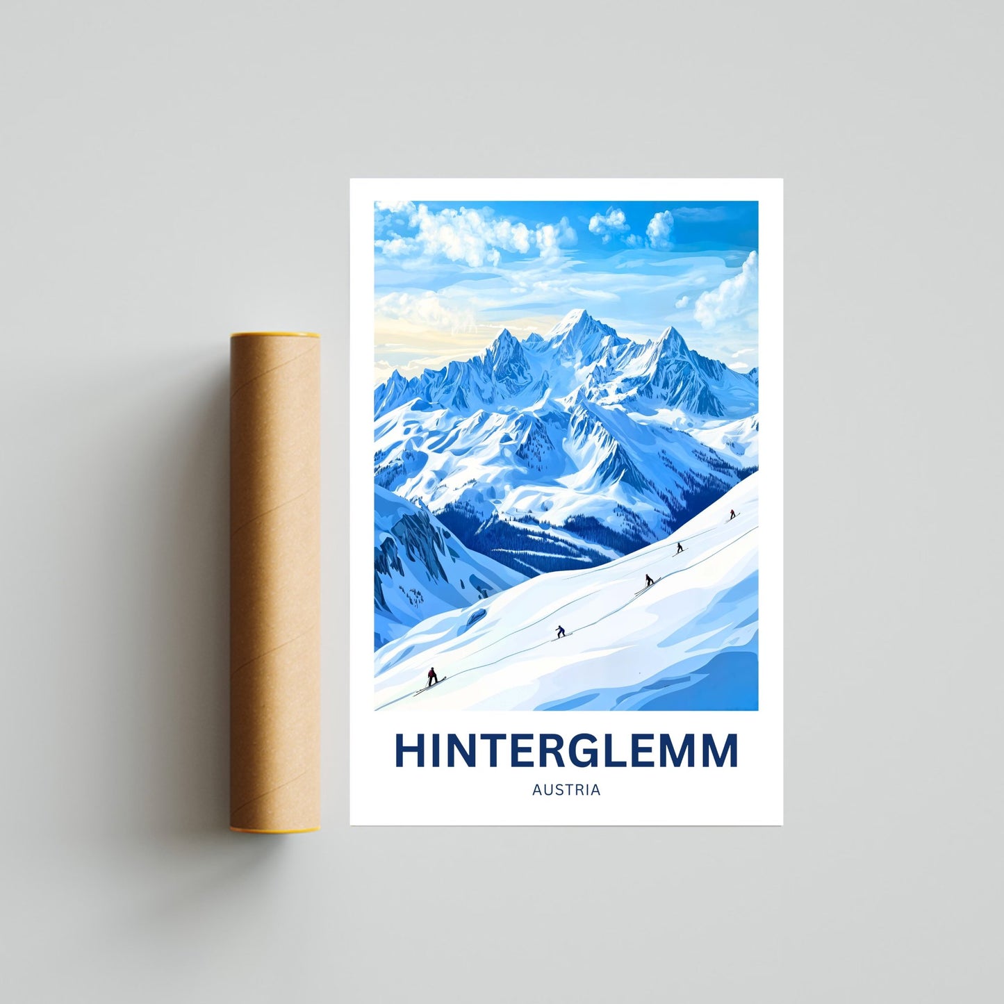 Hinterglemm Travel Poster  - Austria