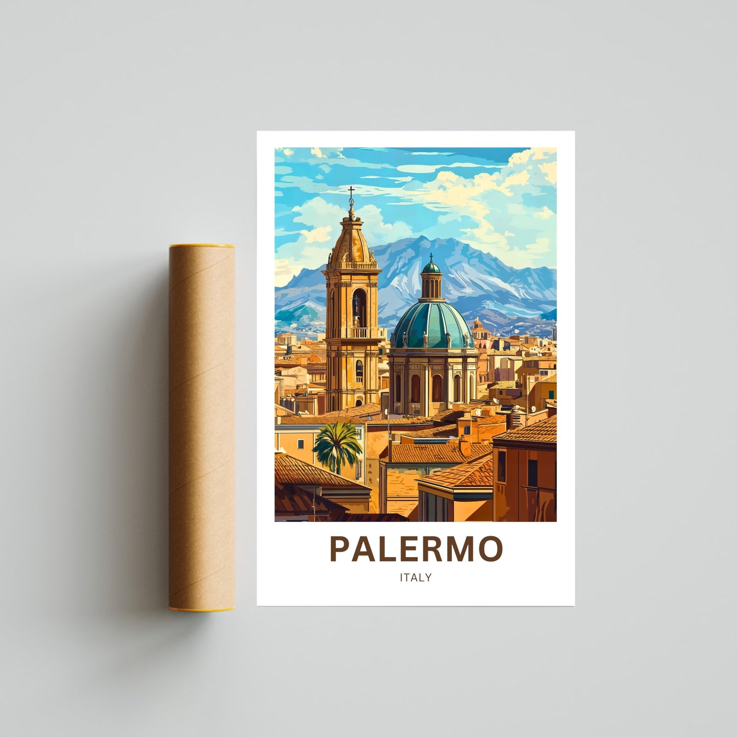 Palermo Travel Poster- Where Cultures Converge
