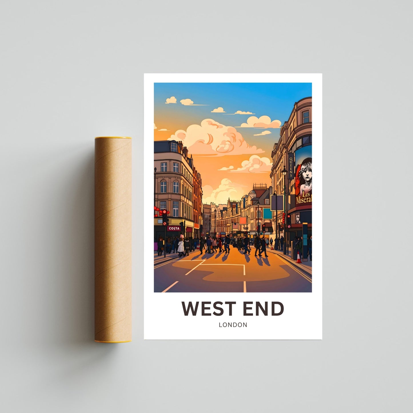 West End Travel Poster - Theatreland London