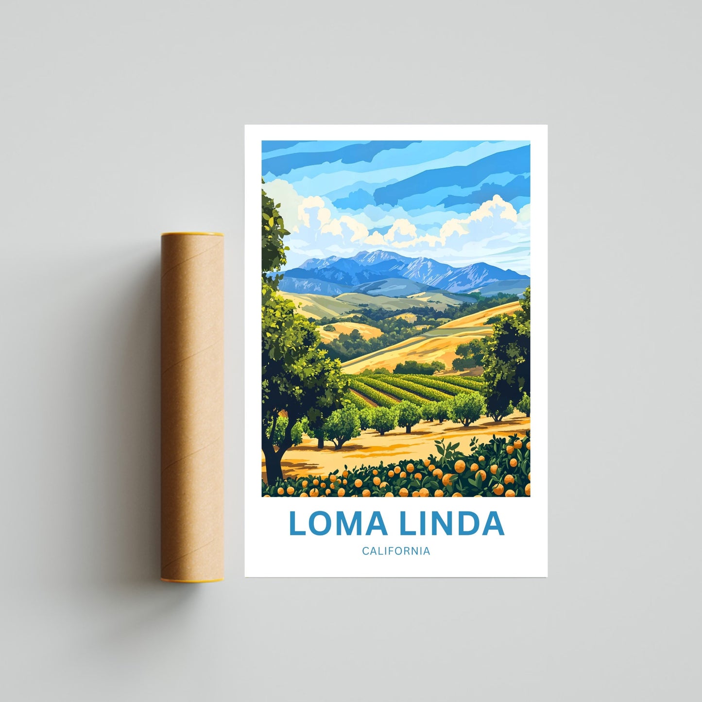 Loma Linda Travel Poster  - California