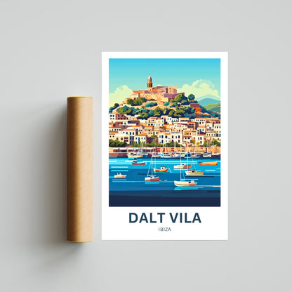 Dalt Vila Travel Poster - Charm Ibiza’s A Mediterranean Masterpiece