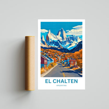 El Chalten Travel Poster - Gateway to Fitz Roy