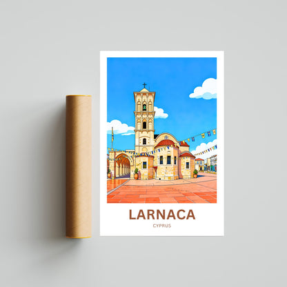 Larnaca Travel Poster - Church